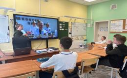 учащиеся нашей школы-интерната обменялись поздравительными видео обращениями с учащимися ГКОУ города Москвы "Специальной (коррекционной) школой-интернатом № 65"